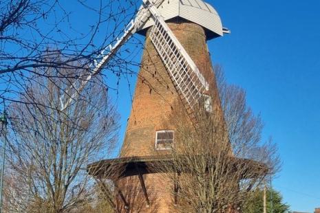 Rayleigh Windmill with blue sky